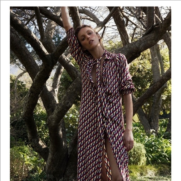 Zara PRINT DRESS Blue 0/4786/258/400/02​ - Picture 4 of 12